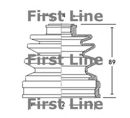 FIRST LINE FCB2618 Bellow, driveshaft